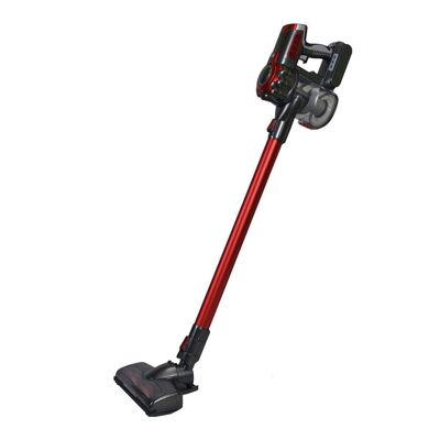 Aspirateur sans fil 2000w, aspiration cyclonique, batterie longue durée (jusqu'à 45 min). Divers accessoires. Tous types de surfaces. Couleur rouge