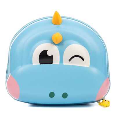 Children's backpack with dragon design. With padded, breathable and adjustable backrest and shoulder pads.Color: Light Blue