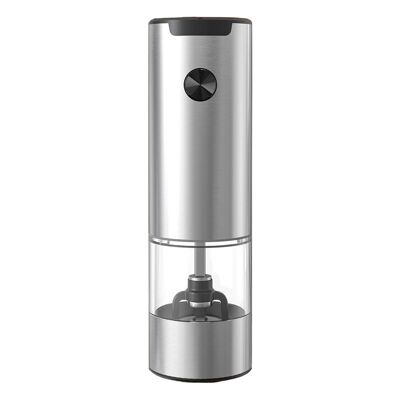Electric pepper and salt grinder.Color: Silver