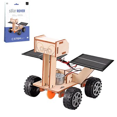 Kit didattico STEM in legno. Progettazione di auto lunari. Colore: Legno