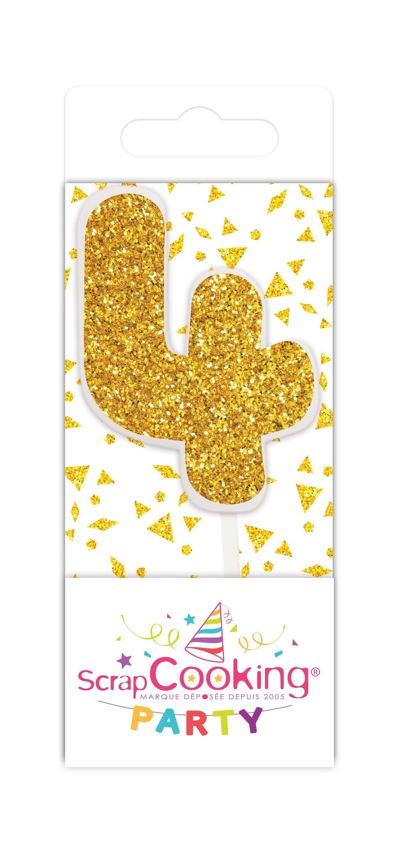 Mini candela 4 "dorata"