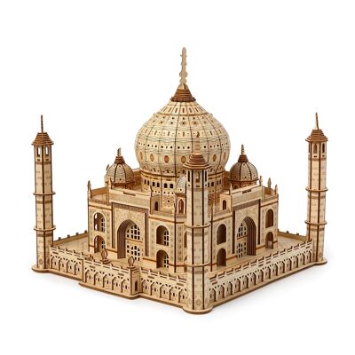 3D Wooden Model, Taj Mahal design. 388 pieces.Color: Wood
