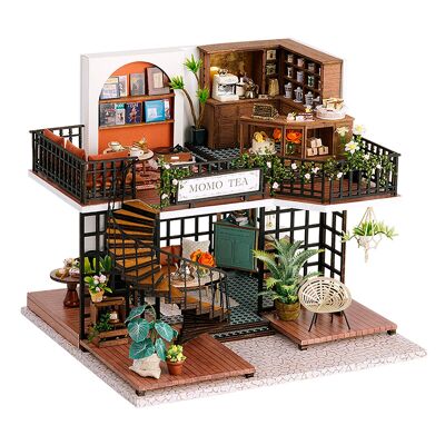 Momo's Tea Room. Realistic 3D model with great detail and LED lights.Color: Multicolor