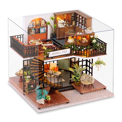 Momo's Tea Room. Realistic 3D model with great detail, dust cover and LED lights.Color: Multicolor
