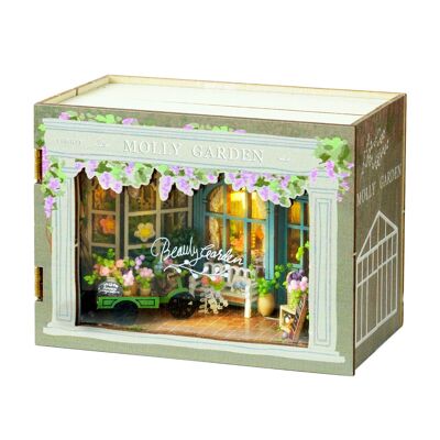 Fantastic Cube Collection, Molly's Garden. Realistic 3D folding model with great detail and LED lights.Color: Multicolor