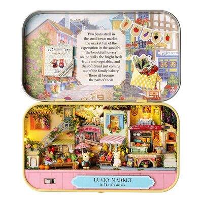 Bazar de la chance. Modèle 3D réaliste, très détaillé et pliable avec lumières LED. Couleur : Multicolore