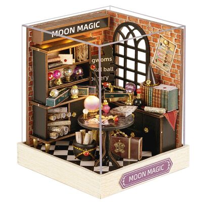 Happiness Corner Collection, Lunar Magic. Realistic 3D model with great detail, dust cover and LED lights.Color: Multicolor