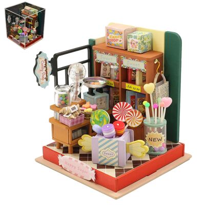 Happy Sugar Candy Store. Realistic 3D model with great detail and LED lights.Color: Multicolor