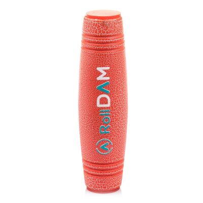 Mokuru Roll Dam anti-stress en bois pour améliorer l'habileté et les réflexes. Fabriqué en bois ondulé. Couleur rouge