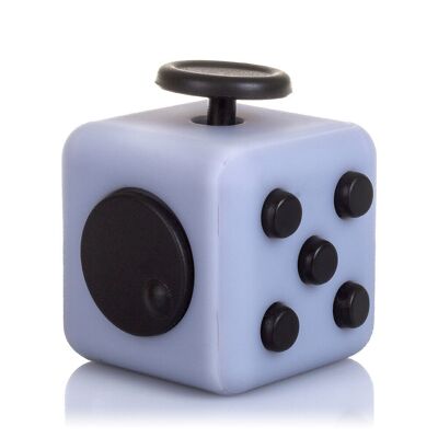 CUBE FIDGET ANTI-STRESS AVEC 6 MODULES RELAXANTS Couleur : Gris/Noir