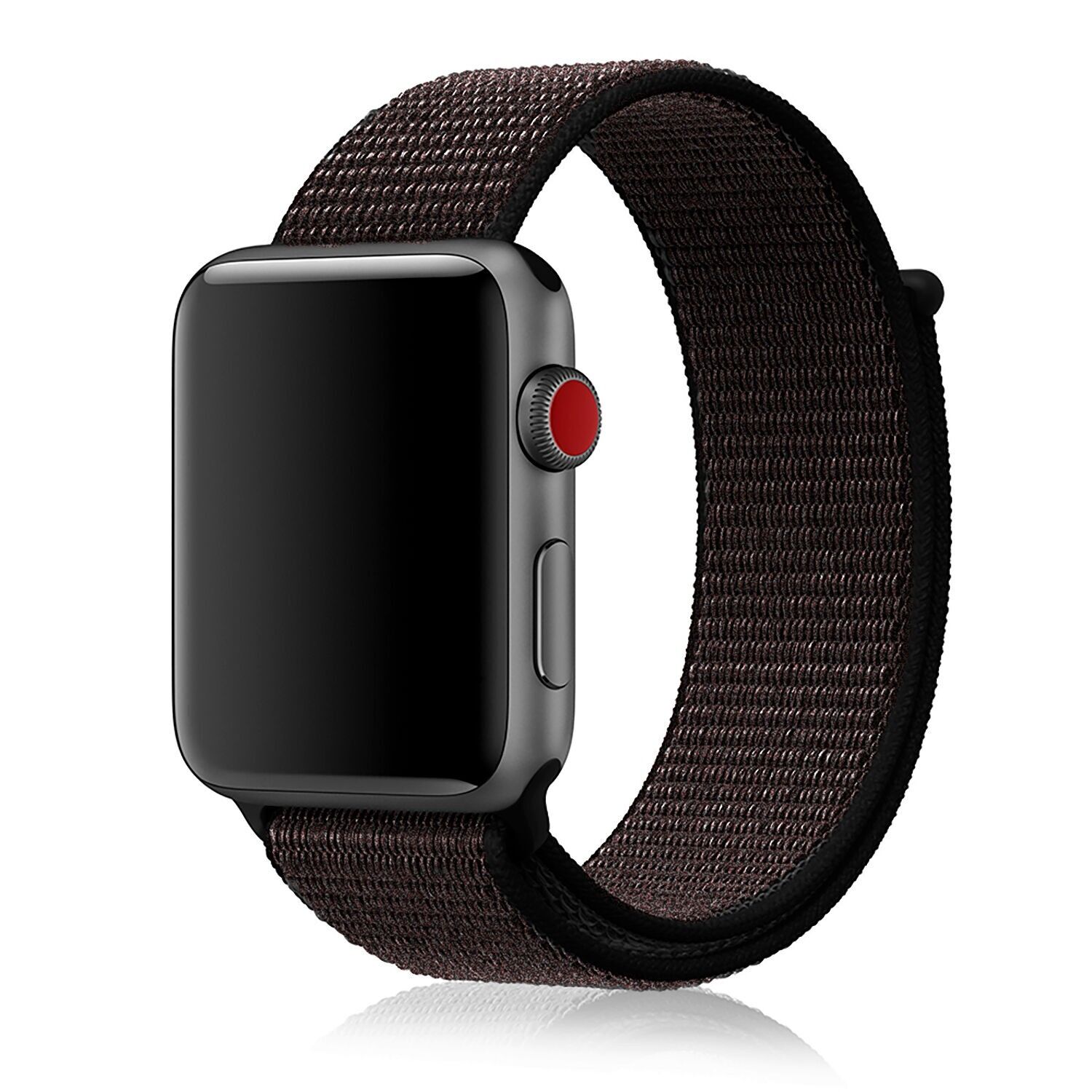 Cinturino in nylon compatibile con Apple Watch 42/44/45/49 mm Colore: Nero/Bronzo
