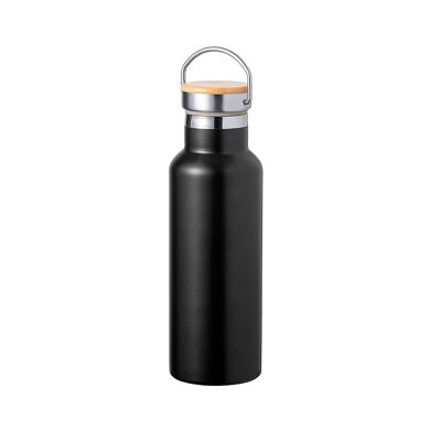 Bidón acero y bambú Térmico 500 ml.Doble pared