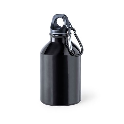 Bidón 330 ml aluminio con mosquetón