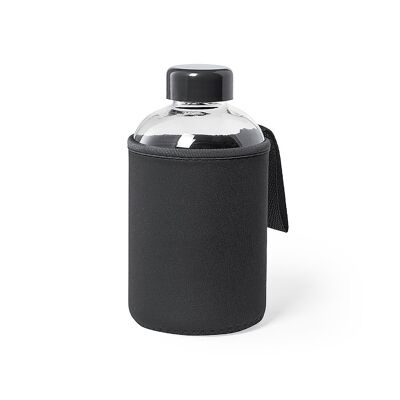 Bidón cristal 600 ml. Funda Soft Shell