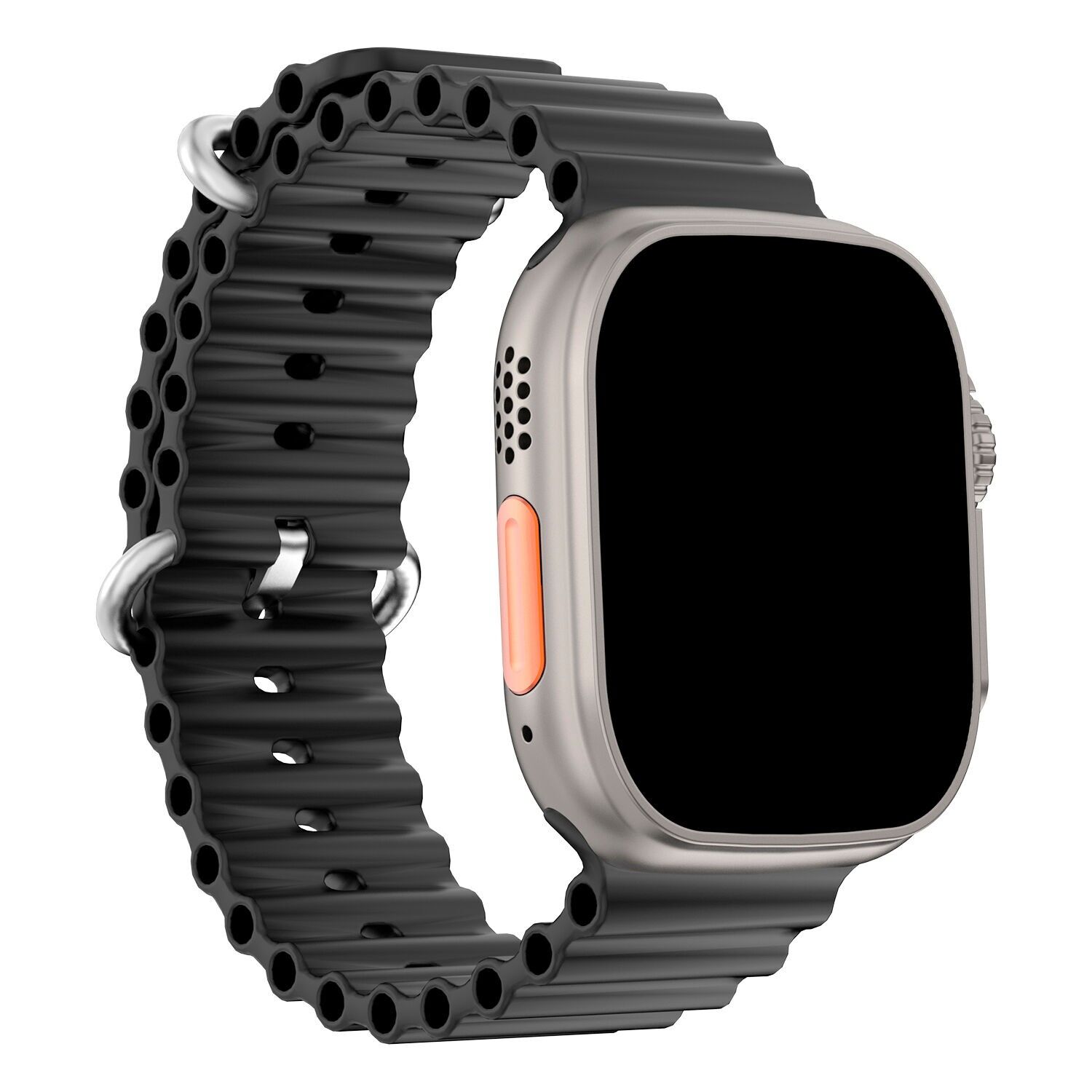 Cinturino in silicone Sea Band, compatibile con Apple Watch 42/44/45/49 mm.