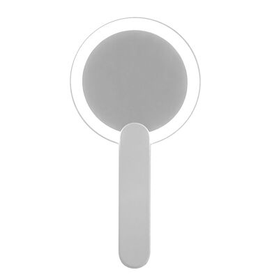 Espejo plegable portátil de maquillaje con luz LED.