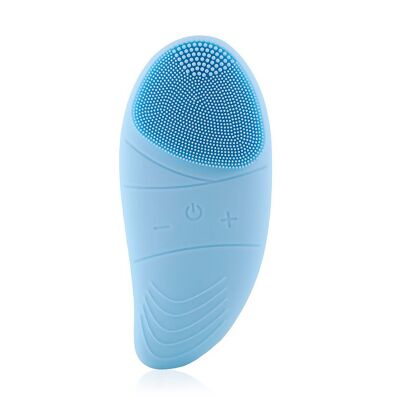 Spazzola per la pulizia del viso con testina in silicone. Massaggiatore, detergente ed esfoliante. Batteria ricaricabile.
