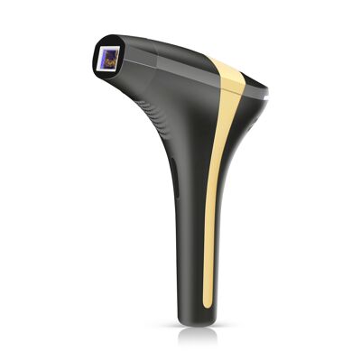 Hair removal instrument with colored light. Quartz lamp tube.