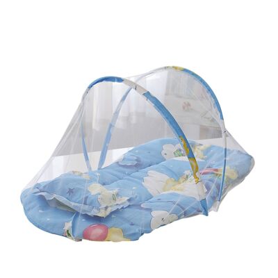 Mosquitera plegable portátil para bebés con colchón y almohada. 60x58x55cm.