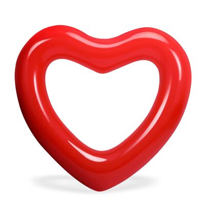 Galleggiante a forma di cuore da 120 cm.