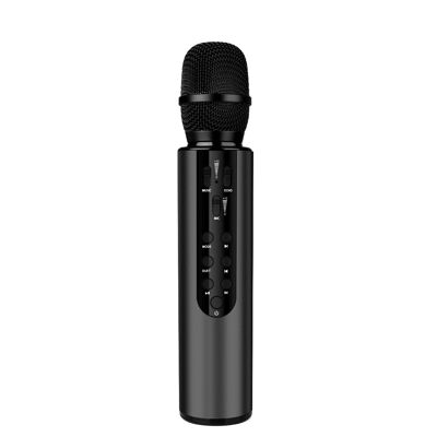 Microfono karaoke con altoparlante integrato, Bluetooth 5.0. Batteria da 2000 mAh. Tipo a condensatore.
