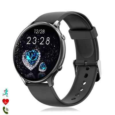 Orologio intelligente DM05. Monitor sanitario con temperatura corporea, O2 e pressione sanguigna. 23 modalità sportive.