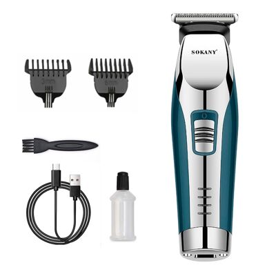 Rechargeable hair and beard trimmer. Ergonomic design.