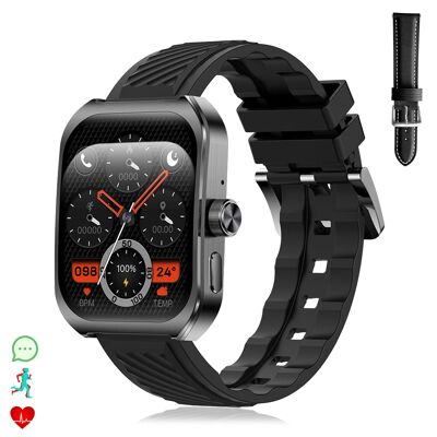 Smartwatch Z88 Pro double bracelet. Outdoor functions, BT calls, push notifications. Sports + health functions.