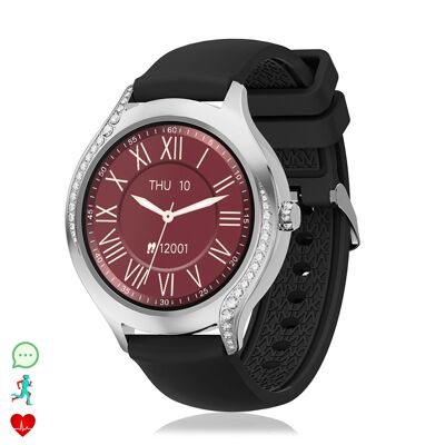 Compact and elegant T214 smartwatch. BT calls, push notifications. Health monitor, female cycles. Sport modes.