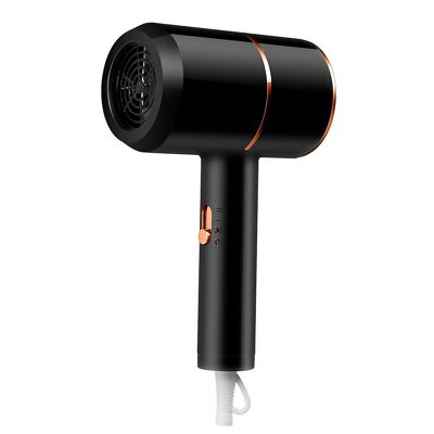 Secador iónico con 800W, luz azul hidratante y 3 niveles de velocidad.