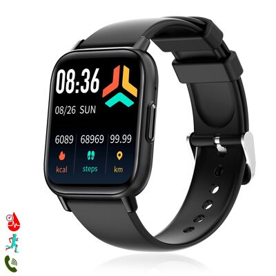 DM60 Smartwatch, a multitude of sports modes and health measurements. Bluetooth calls and notification alerts.