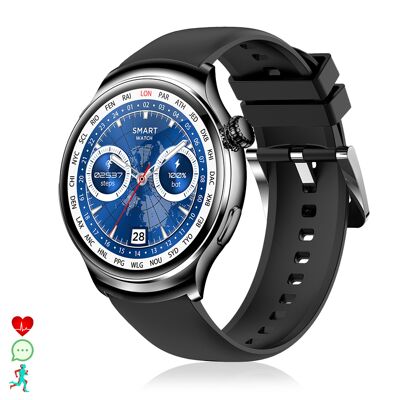 Smartwatch Z93 Pro con display AMOLED, monitoraggio della salute, modalità sport, temperatura corporea e chiamate Bluetooth.
