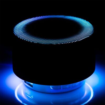 Metallic Bluetooth speaker with hands-free and LED light