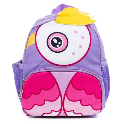 Mochila infantil con hombreras acolchadas, transpirables y ajustables.