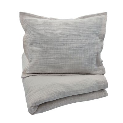 Bedding Set Small Silver Grey Organic Cotton