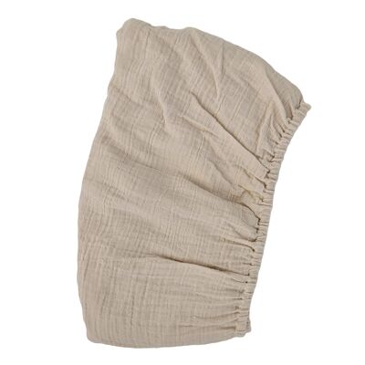 Lenzuolo con angoli grande Sandshell in cotone biologico