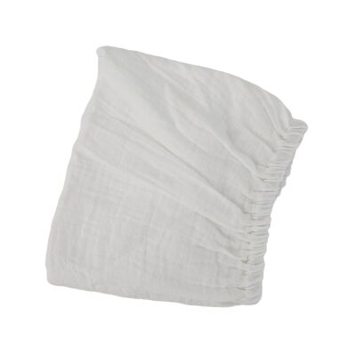 Lenzuolo con angoli piccolo bianco cotone biologico