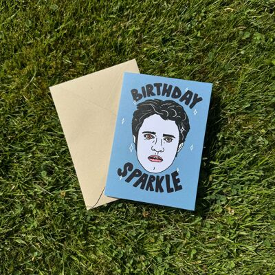 Birthday Sparkle Vampire Greeting Card