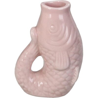 Vase fish on the hook pink
