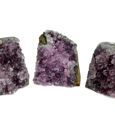 Druzy Ametista Base Tagliata (Brasile) Qualità A+ - Lotto 1 Kg (2-3 Pezzi)