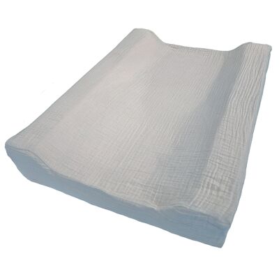 Matelas à langer gris argenté (housse en coton biologique et rembourrage en mousse)