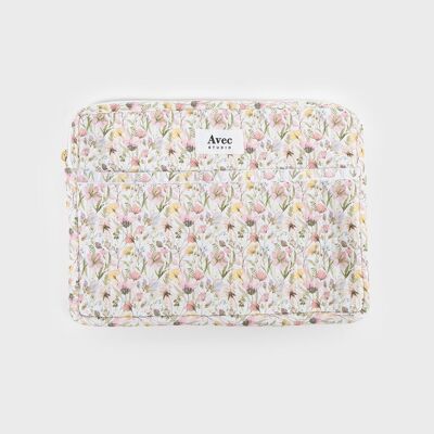 Housse pour ordinateur portable à fleurs printanières