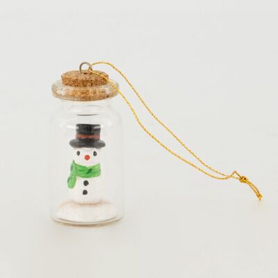 Bonhomme de neige dans une bouteille Produit du commerce équitable