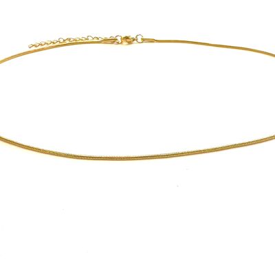 Collar serpiente oro pequeño