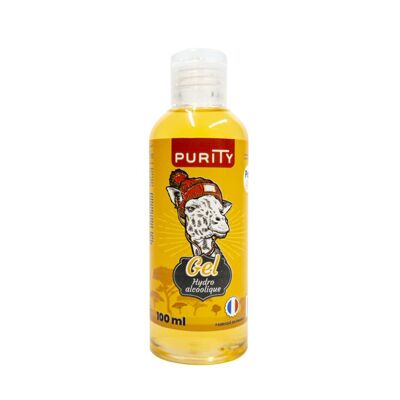 Mini botella de 100ml "Jirafa" - Gel hidroalcohólico - Perfume de albaricoque
