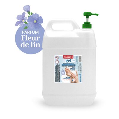 Bidon de 5 litres - Gel Hydroalcoolique Purity 703 - Parfum Fleur de Lin