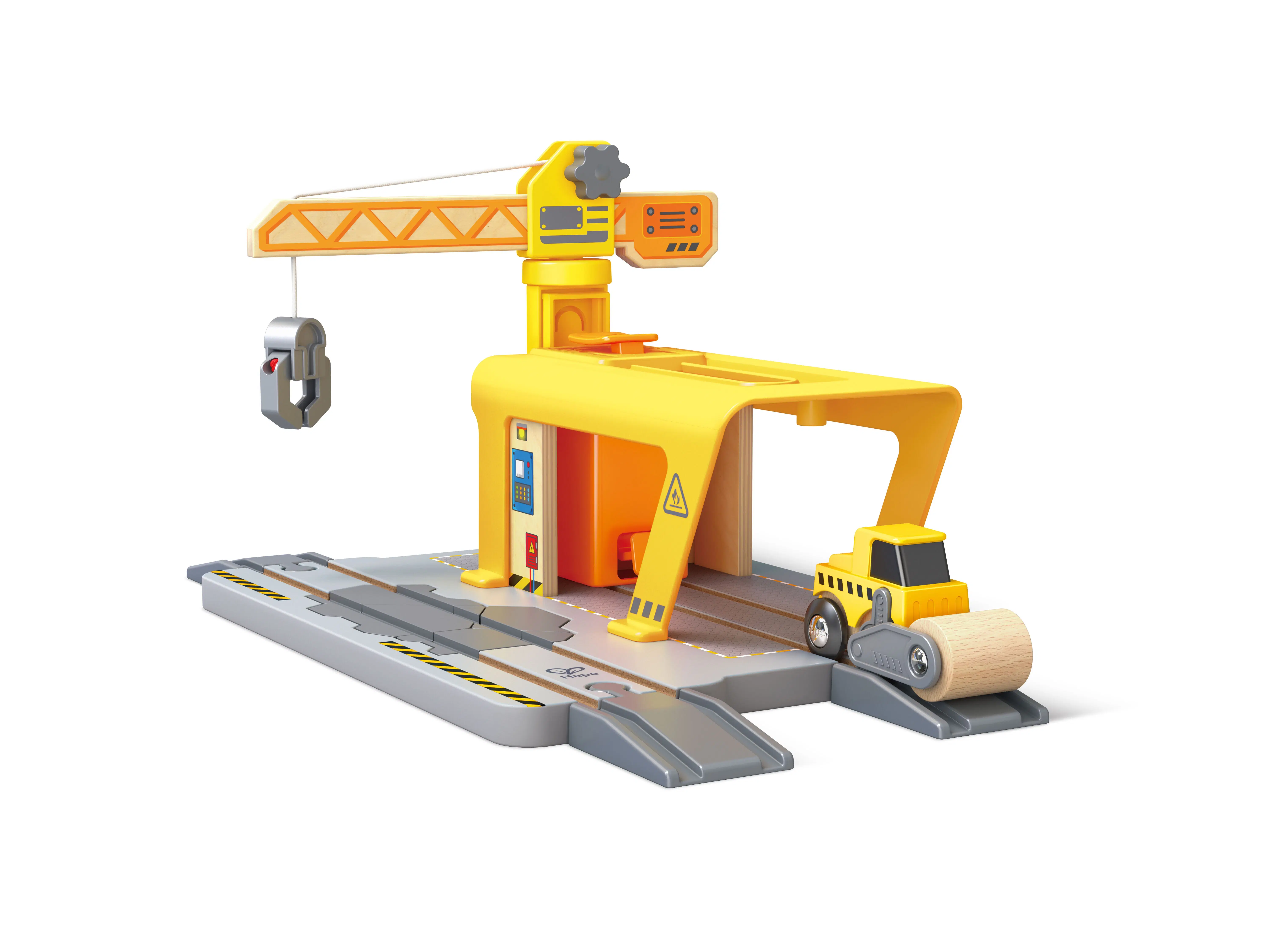 Hape Circuit Dino Adventure - Aventure Préhistorique pour Enfants dès 3 Ans, Circuit de Train en Bois - Jouet Éducatif et Phosphorescent - Cadeau Fille Garçon - Jeu Dinosaure Créatif, Motricité