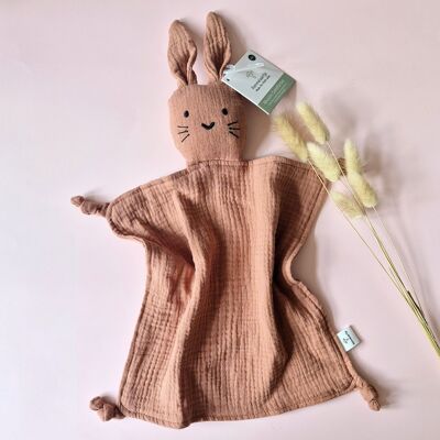 Peluche hydrophile Lapin - Terre cuite