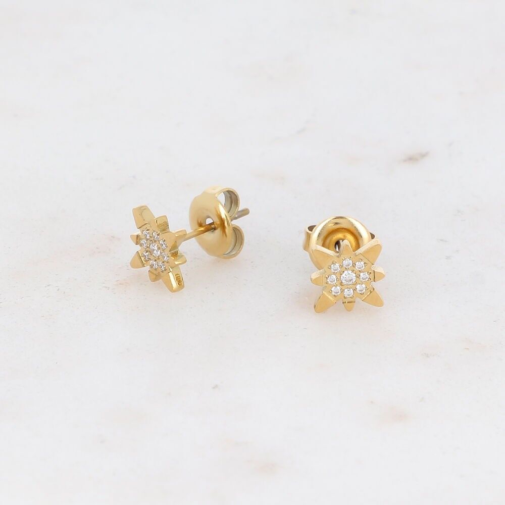 Chip-Ohrringe – Stern und Zirkoniumoxide