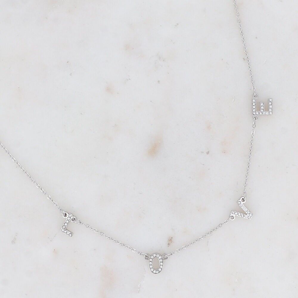 LOVE Halskette - Zirkoniumoxide